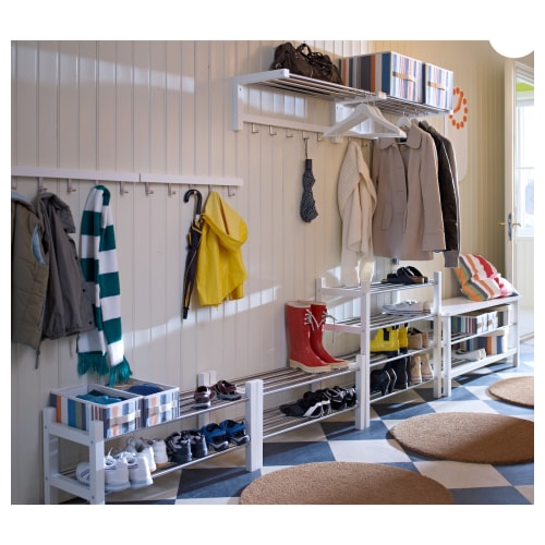IKEA TJUSIG Shoe Rack 79cm White Hallway Urban Sales